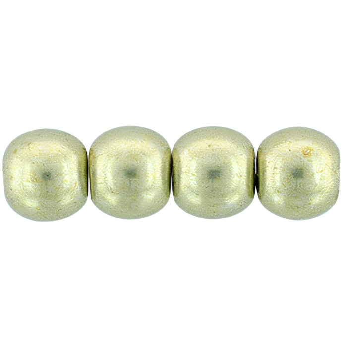 Czech Round Beads 4mm ColorTrends: Saturated Metallic Limelight