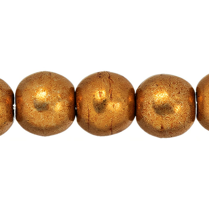 Czech Round Beads 4mm ColorTrends: Saturated Metallic Hazel