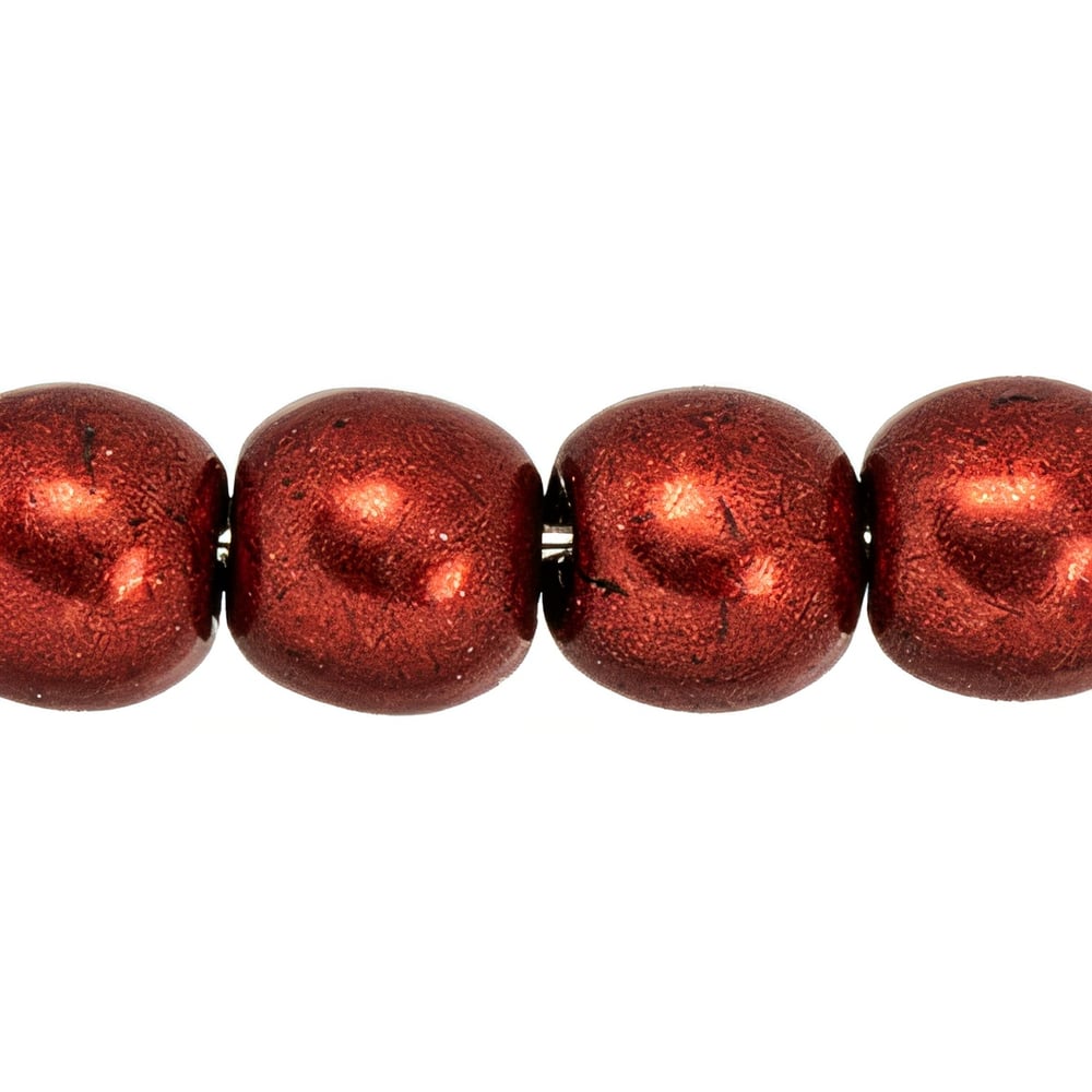 Czech Round Beads 4mm ColorTrends: Saturated Metallic Merlot