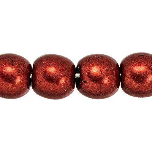 Czech Round Beads 4mm ColorTrends: Saturated Metallic Merlot