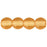Czech Round Beads 4mm Med Topaz
