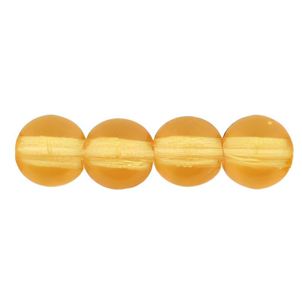 Czech Round Beads 4mm Dk Topaz