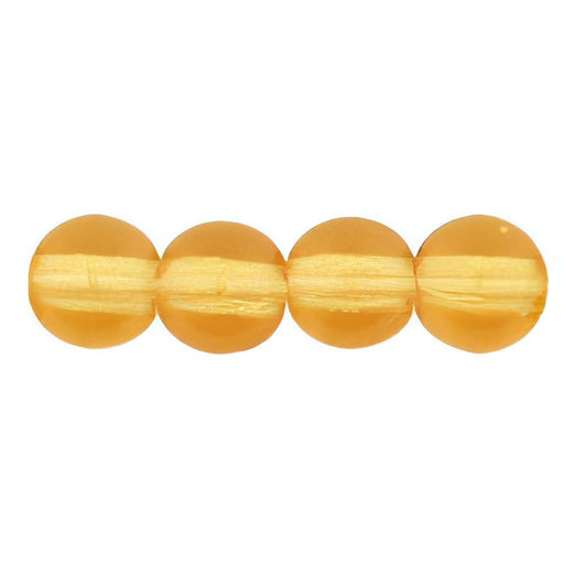 Czech Round Beads 4mm Dk Topaz