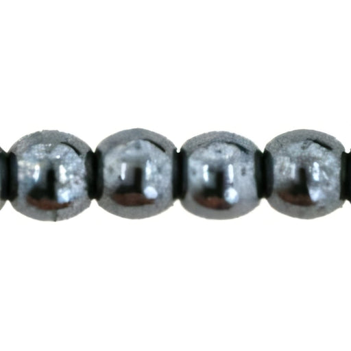 Czech Round Beads 4mm Hematite