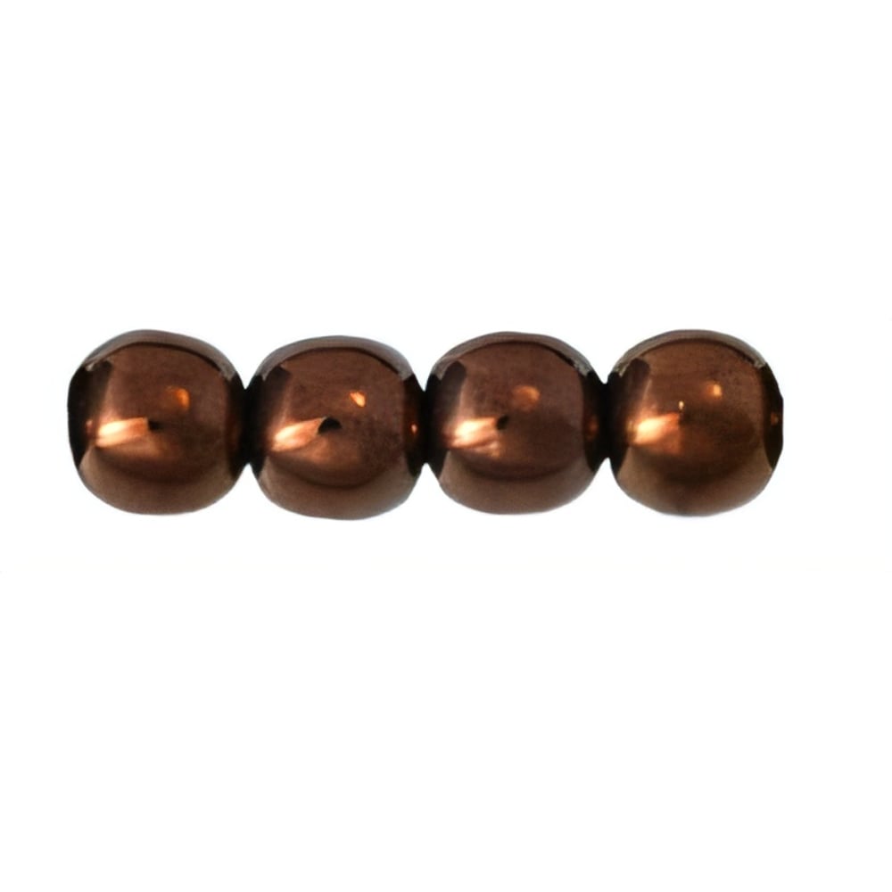 Czech Round Beads 4mm Dk Bronze