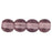 Czech Round Beads 4mm Med Amethyst