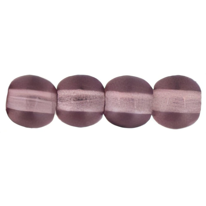 Czech Round Beads 4mm Med Amethyst