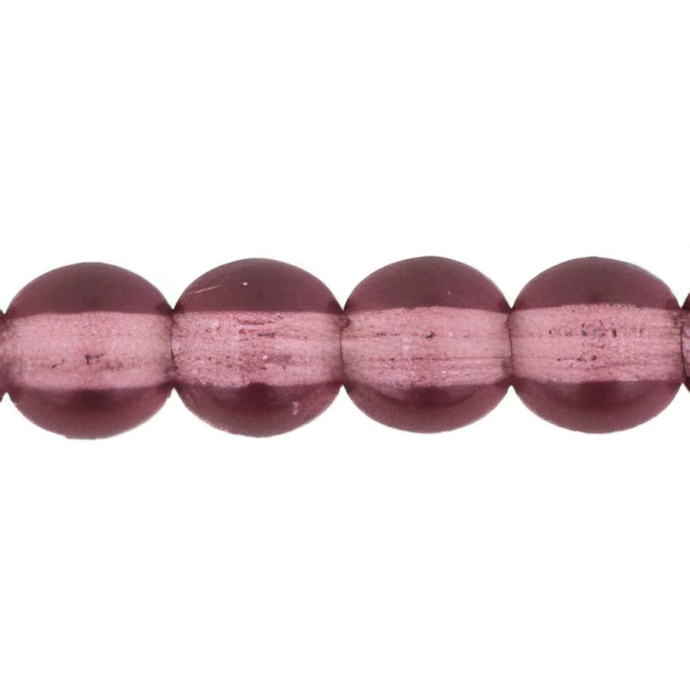 Czech Round Beads 4mm Amethyst
