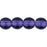 Czech Round Beads 4mm Tanzanite