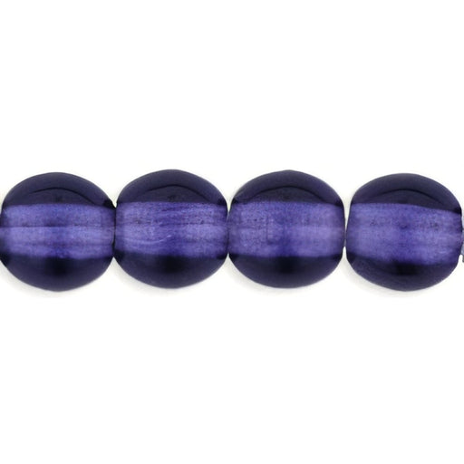 Czech Round Beads 4mm Tanzanite
