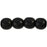 Czech Round Beads 4mm Jet