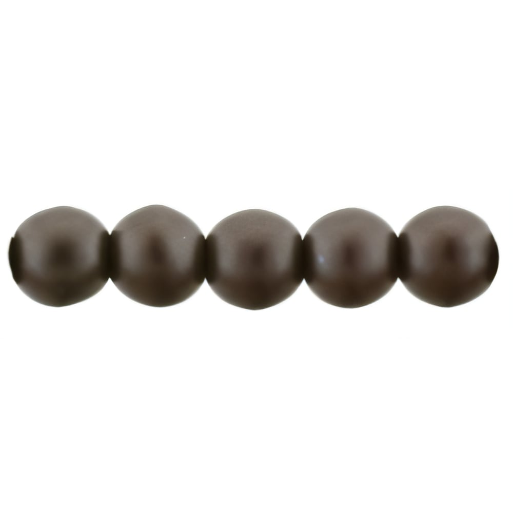 Czech Glass Pearls 4mm Bistre