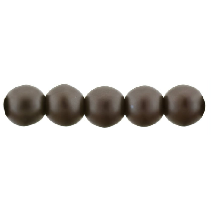Czech Glass Pearls 4mm Bistre