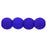 Czech Round Beads 4mm Neon Blue