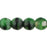 Czech Round Beads 4mm Green w/Black