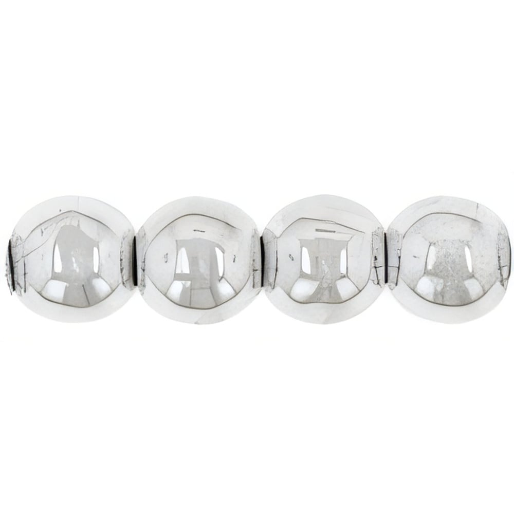 Czech Round Beads 4mm Silver