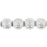 Czech Round Beads 4mm Silver