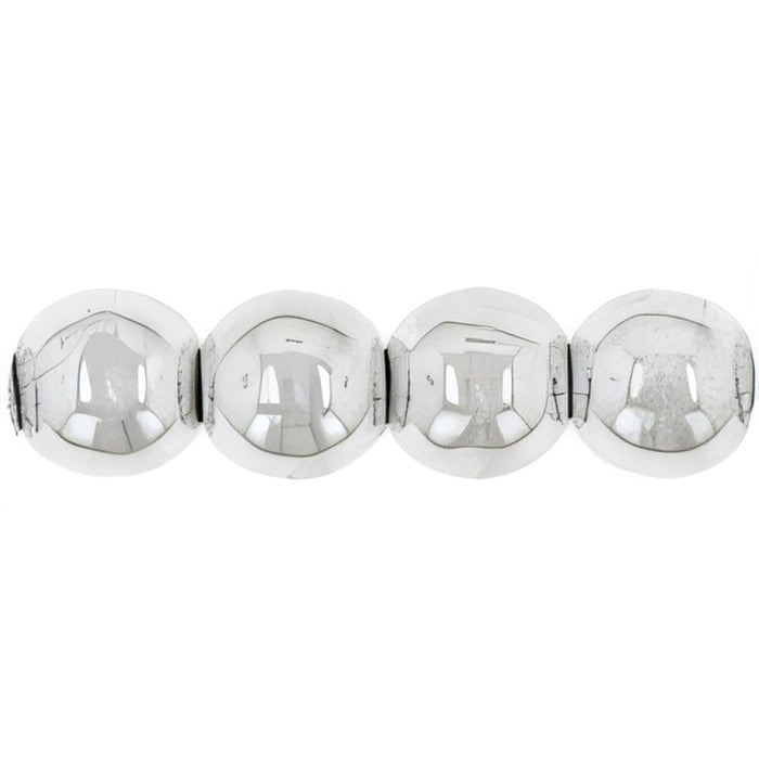 Czech Round Beads 4mm Silver
