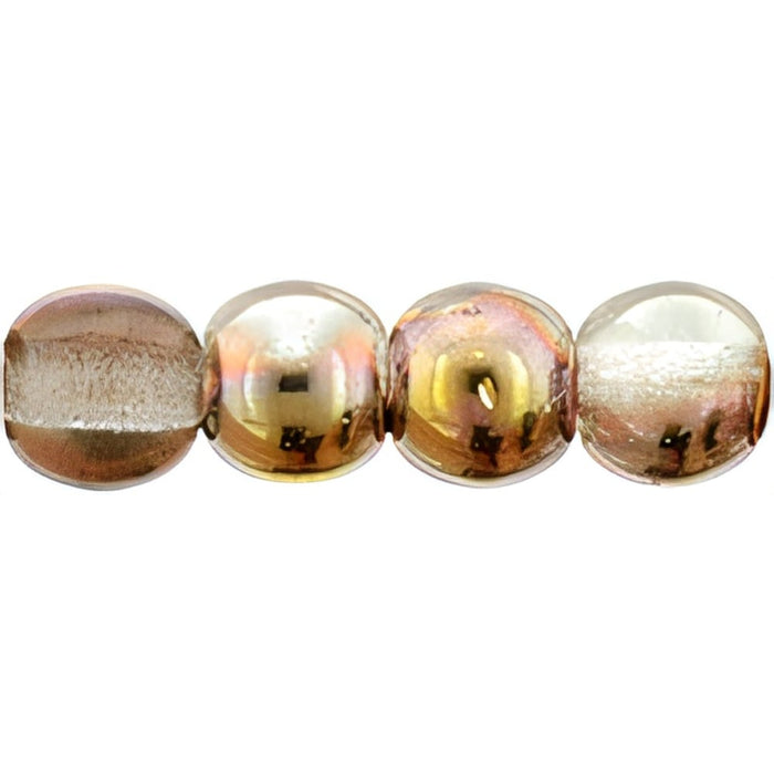 Czech Round Beads 4mm Apollo - Gold