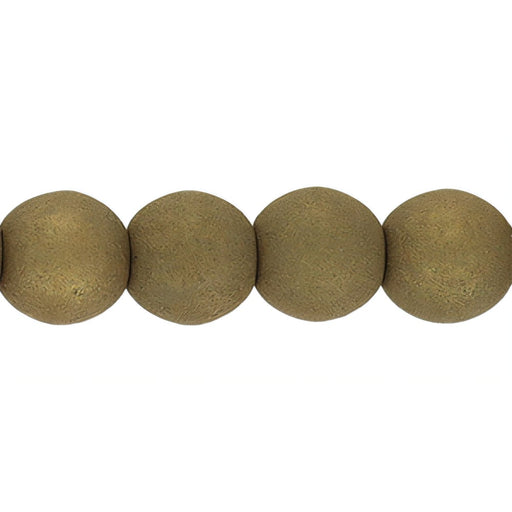 Czech Round Beads 4mm Dar k Sage (100pcs)