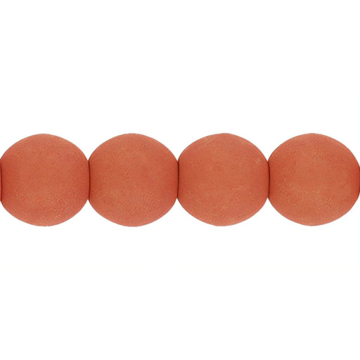 Czech Round Beads 4mm Terracotta Blaze (100pcs)