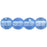 Czech Round Beads 4mm Med Sapphire
