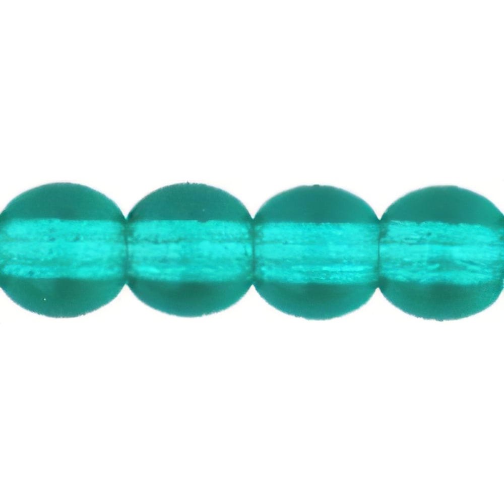 Czech Round Beads 4mm Emerald