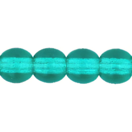 Czech Round Beads 4mm Emerald