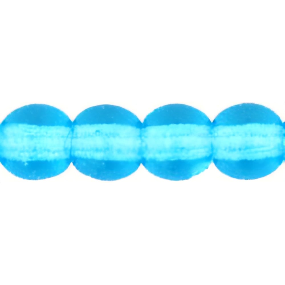 Czech Round Beads 4mm Aquamarine