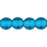 Czech Round Beads 4mm Capri Blue