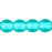 Czech Round Beads 4mm Teal