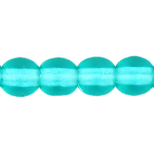 Czech Round Beads 4mm Teal