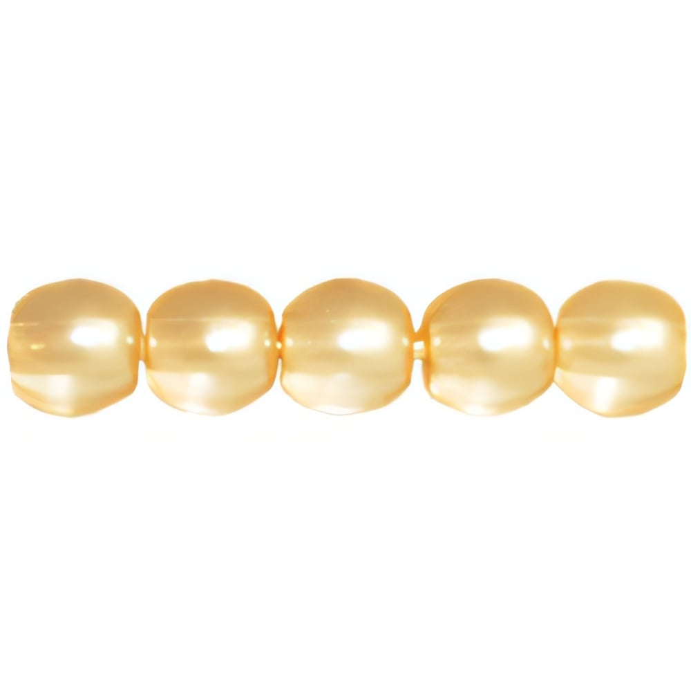 Czech Pearl Lights - Round 4mm Pearl Lights - Cream
