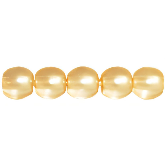 Czech Pearl Lights - Round 4mm Pearl Lights - Cream