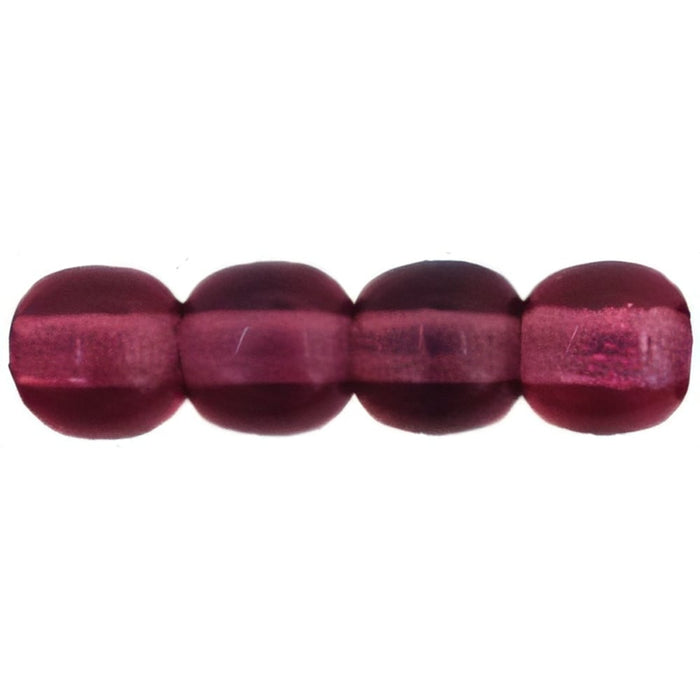 Czech Round Beads 4mm Fuchsia