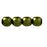 Czech Round Beads 4mm Metallic Dk Olive