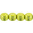Czech Round Beads 4mm ColorTrends: Saturated Metallic Primrose Yellow