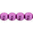 Czech Round Beads 4mm ColorTrends: Saturated Metallic Pink Yarrow