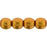 Czech Round Beads 4mm ColorTrends: Saturated Metallic Flame