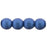 Czech Round Beads 4mm Metallic Suede - Blue