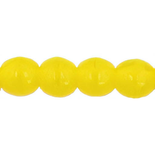 Czech Round Beads 4mm Milky Yellow