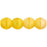 Czech Round Beads 4mm Coral Lemon