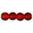 Czech Round Beads 4mm Siam Ruby