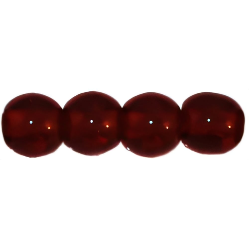 Czech Round Beads 4mm Ruby