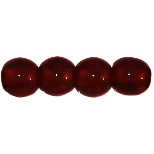 Czech Round Beads 4mm Ruby