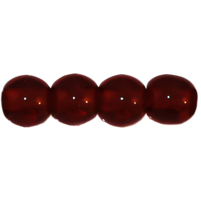 Czech Round Beads 4mm Ruby