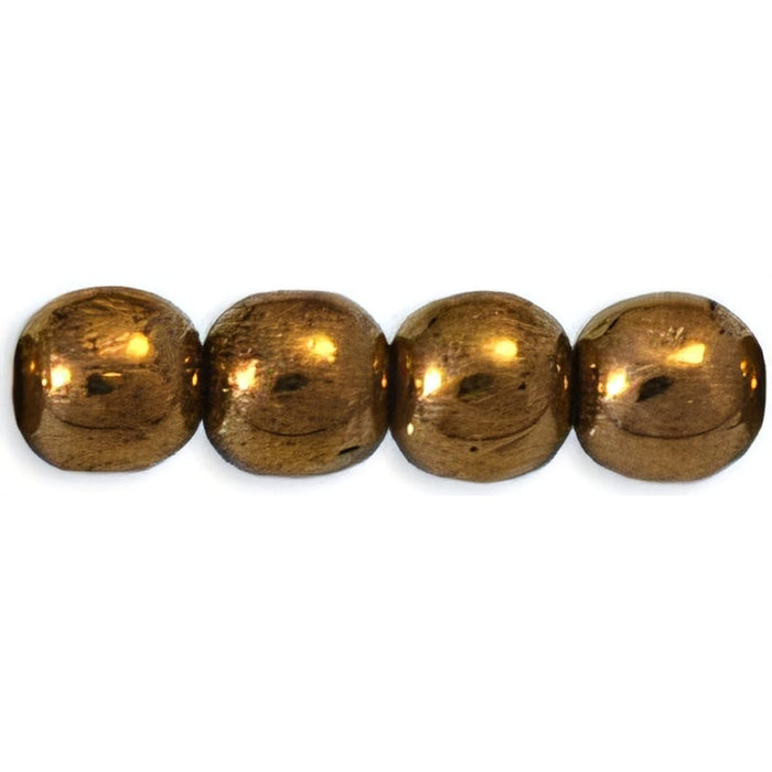 Czech Round Beads 4mm Bronze