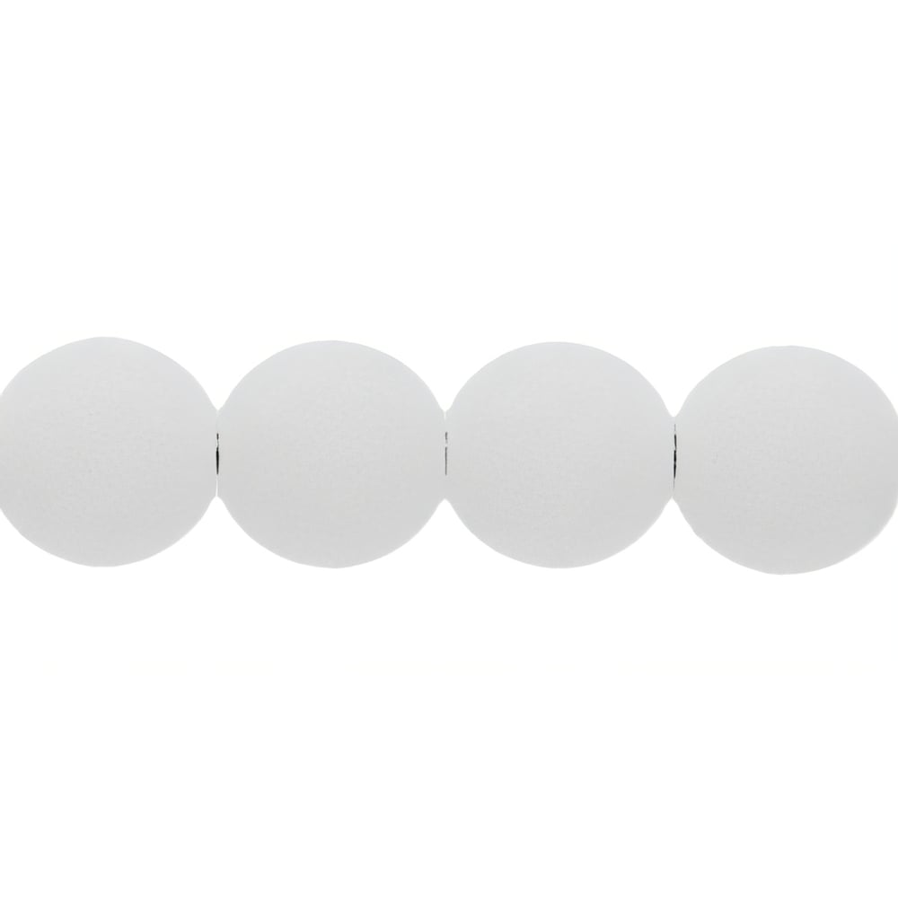 Czech Round Beads 4mm Bondeli White