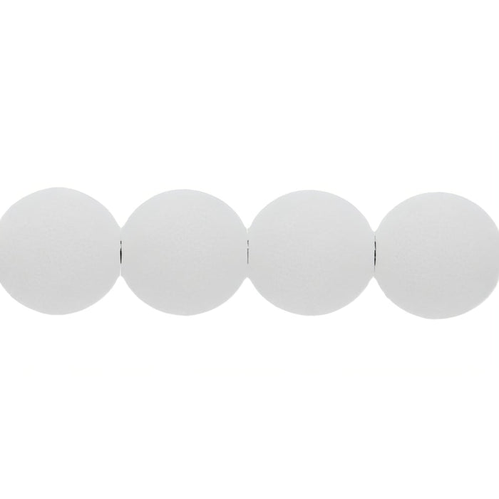 Czech Round Beads 4mm Bondeli White