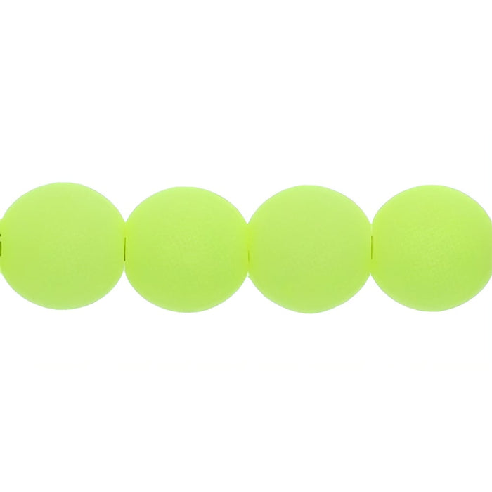 Czech Round Beads 4mm Bondeli Lemon